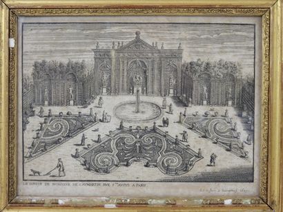 null Louis Urbain LEFEVRE DE CAUMARTIN (1681 - 1699) after : The garden of M. de...