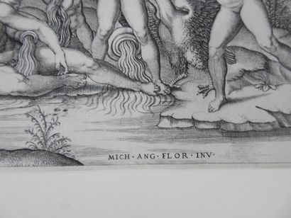 null MICHEL-ANGE (1475 - 1564) after:

Archers shooting at a term.

Burin edited...