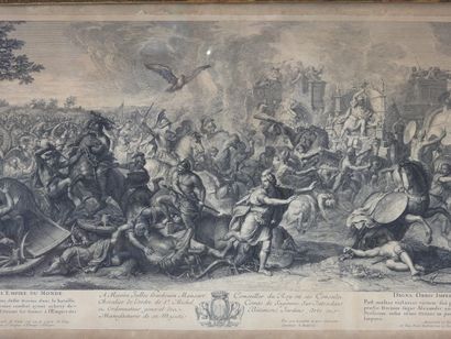 null After Charles LE BRUN (1619-1690) engraved by AUDRAN: 

"La Vertu plaist quoy...