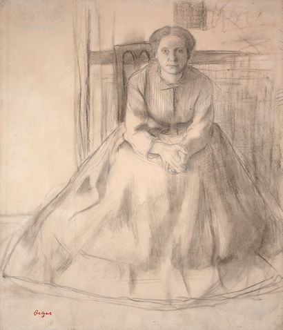 null 
Edgar DEGAS (1834-1917)
Étude pour le portrait de Mlle Dubourg (Madame Fantin...