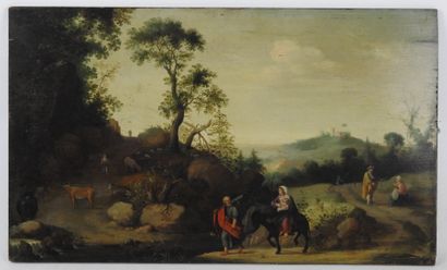 null Attribué à Wouiter van STEENRE (né à Utrecht, mort vers 1657)

Paysage avec...