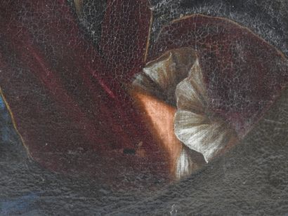 null Ecole ITALIENNE du XVIIIème siècle: Portrait d'homme. Huile sur toile. 77 x...
