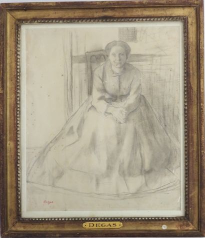 null 
Edgar DEGAS (1834-1917)
Étude pour le portrait de Mlle Dubourg (Madame Fantin...