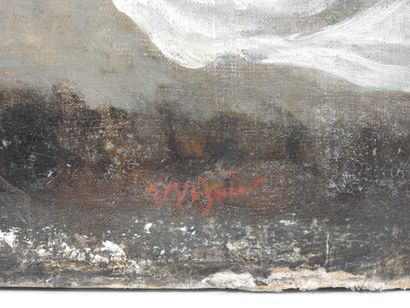 null Urbain Jean VIGUIER (1803-1877): Enfant abandonné et Prêtresse autour du feu....