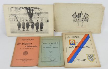 DOCUMENTS. Historiques régimentaires 14-18...