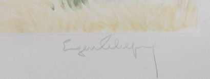 null 
Eugene Lelievre (1856-1945)




Jeune femme au panier fleuri




Lithographie...