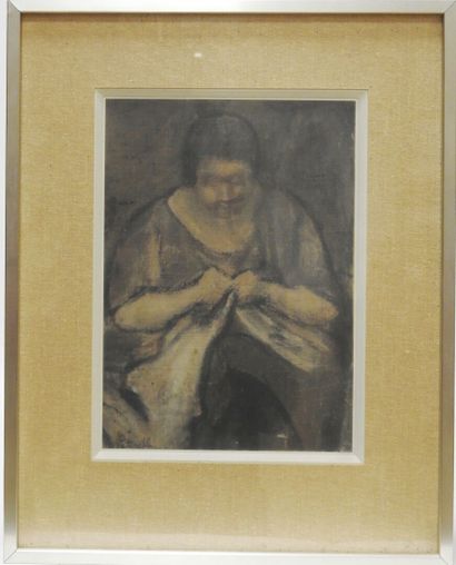 null Adolphe Péterelle (1874-1947)

Femme à la couture

Huile sur toile

Signée en...