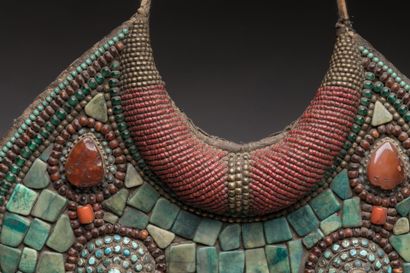 null LADAKH, India/ Western Tibet.

Important pectoral worn by rich married women,...