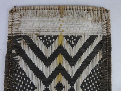 null 
MBOLE, Democratic Republic of Congo.




Three "Losa" braided mats, polychrome...