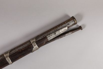 null MOROCCO.

Wood, bone, metal, gold.

"Moukhala" flintlock rifle with flint to...