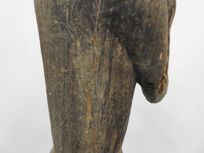 null BAOULE, Ivory Coast.

Wood, thick granular sacrificial patina, 

Large and ancient...