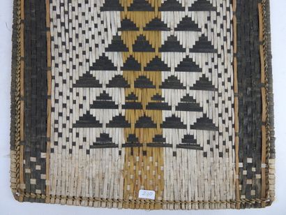 null 
MBOLE, Democratic Republic of Congo.




Three "Losa" braided mats, polychrome...