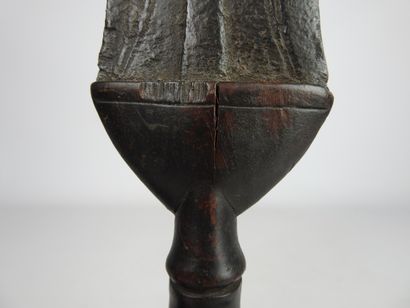 null KUBA, Democratic Republic of Congo.

Wood, iron, patina of use. 

Two ancient...