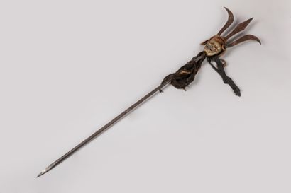 null TIBET.

Tantric sceptre "Khatvanga or Trishula" brandished by Shiva. It consists...