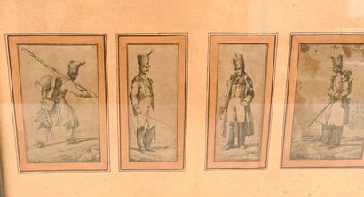 null CHARLET Nicolas-Toussaint (1792-1845)." Costumes militaires français", suite...