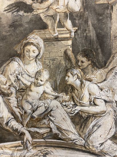 null Ecole ITALIENNE du XVIIIème siècle

Le repos de la sainte famille en Egypte

Plume...