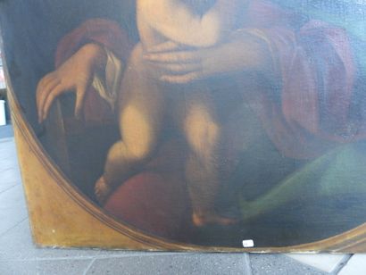 null 
Ecole FRANCAISE du XVIIIème siècle, dans le gout de Guido Reni ou JB Santerre....