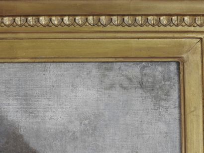 null Ecole FRANCAISE de la fin du XIXème siècle : Portrait de femme au camée. Huile...