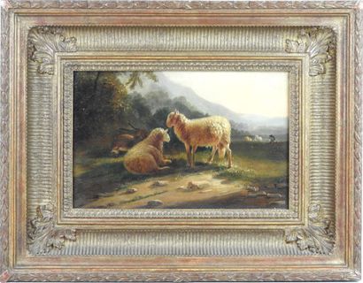 null Balthazar Paul OMMEGANCK (Antwerp 1755 - 1826): Landscape with a herd. Oil on...