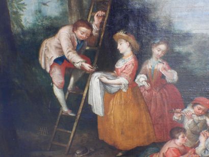 null 18th century FRENCH school, follower of Lancret


The little bird finders


Canvas


Height...