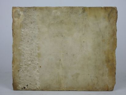 null The flight in Egypt. Oil on marble plaque. XVIIth - XVIIIth century. 27.5 x...