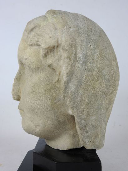 null IMPORTANT marble HEAD probably representing the portrait of the Empress Julia...