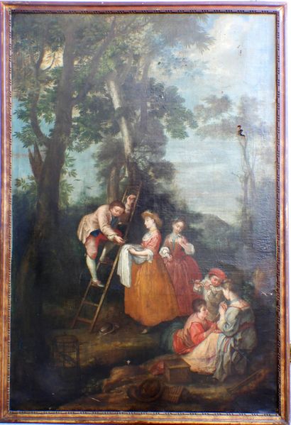 null 18th century FRENCH school, follower of Lancret


The little bird finders


Canvas


Height...