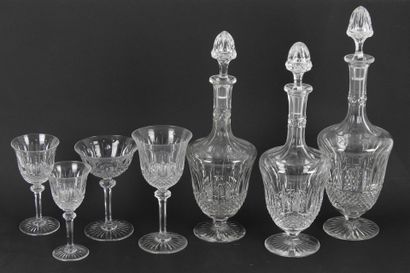 null 
SAINT LOUIS: Part of service of crystal glasses model TOMMY including 54 glasses:...