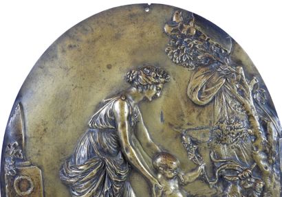 null Oval bronze plaque representing a bacchanalian scene


After Claude Michel CLODION...