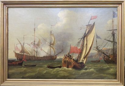 null Jan Karel Donatus VAN BEECQ (Amsterdam 1638 - Amsterdam 1722): 


Sailboats...