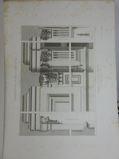null César DALLY : L'architecture privée au XIXème siècle. Paris, Ducher. 1ere et...