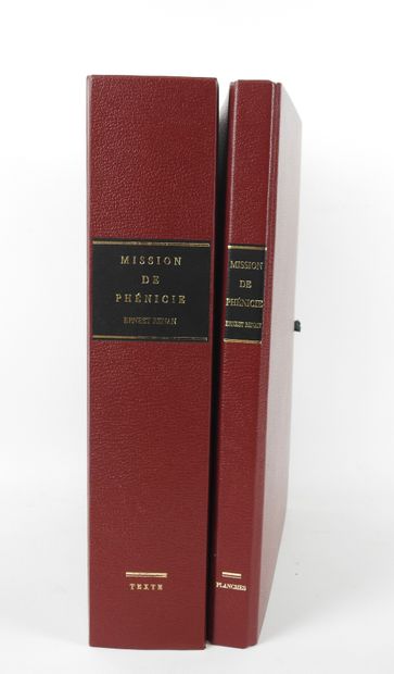null Ernest RENAN : Mission de phénicie. Paris, Cellis, 1998. Un volume et un volume...