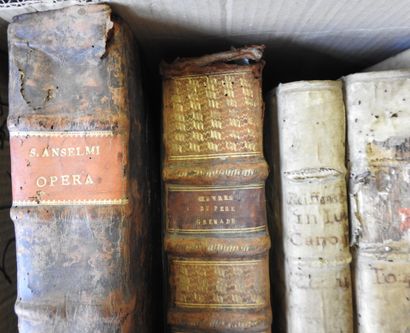 null 7 volumes in-folio des XVIIe & XVIIIes. dont :  GRENADE,  Droit Canon,  Saint...