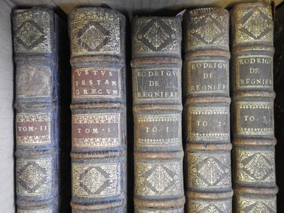 null 7 volumes in-4°, dont :  BRUNET Le Parfait Notaire Apostolique 1775 (2 vol.),...