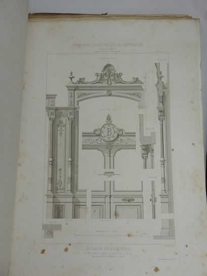 null César DALLY : L'architecture privée au XIXème siècle. Paris, Ducher. 1ere et...