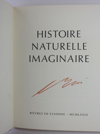 null Henry de Montherlant : Histoire naturelle imaginaire. Illustrations Hans Erni....