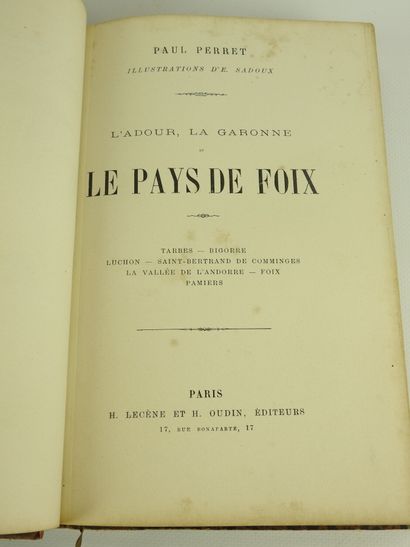 null Paul PERRET: l'Adour, la Garonne et le Pays de Foix. Illustration de Sadoux....