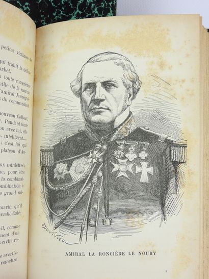 null DEUX VOLUMES XIXème :



- de LA FAYE : Histoire de l'amiral Courbet. Paris,...