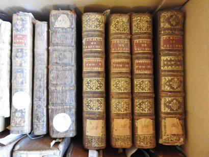 null 23 volumes in-8° & in-12, dont :  FLECHIER (4 vol.),  Saint AUGUSTIN (4 vol...