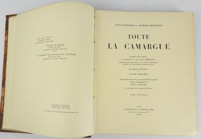 null BURNAND & OBERTHUR : Toute la Camargue. 150 illustrations de Joseph Oberthur....