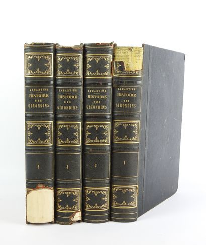 null LAMARTINE : Histoire des Girondins. Paris, quatrième édition, 1868. 4 volumes...
