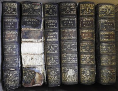 null Dans la perpétuité de la Foi 1713. 6 volumes in-4°.