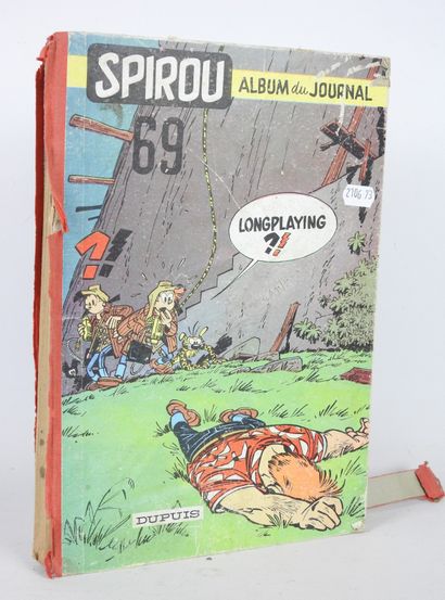 null SPIROU Album of the newspaper. Edition Dupuis. 21st year 1958. Worn.