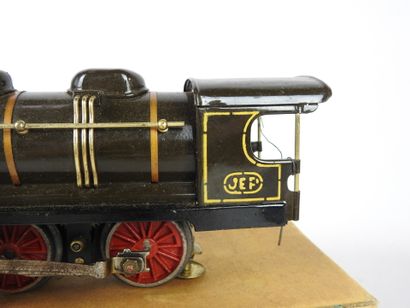 null JEP Unis France : North locomotive in painted metal, ref 5267. Bass-Volt Engine...