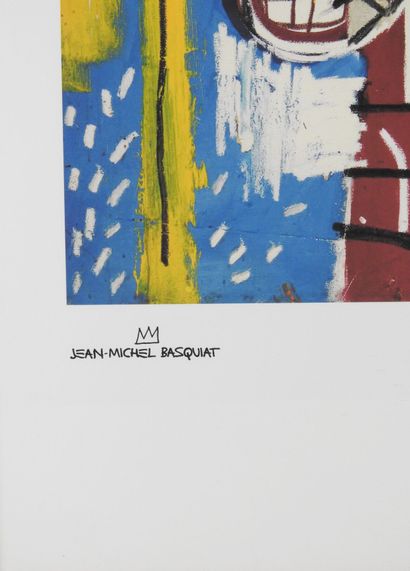 null Jean-Michel BASQUIAT (1960-1988) : Lithographie en couleur justifiée 66/100...