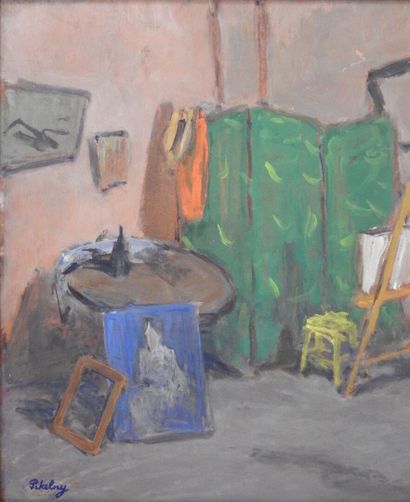 null Robert PIKELNY (1904-1986)

L'atelier de l'artiste.

Huile sur isorel signée...