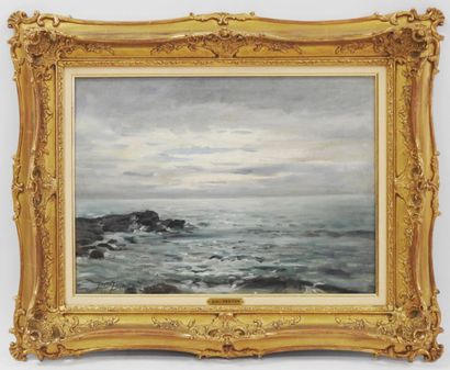 null Jules BRETON (1827-1906)

Côte rocheuse en Bretagne.

Huile sur toile.

Signée...