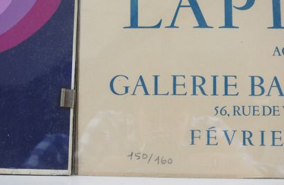null DEUX AFFICHES d'exposition dont : Lapicque, Galerie Balanci Graham, 1973. Signé...