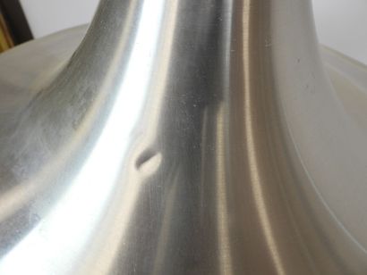 null Franco ALBINI (dans le gout de) : Lampadaire en métal chromé H: 178 cm (usu...