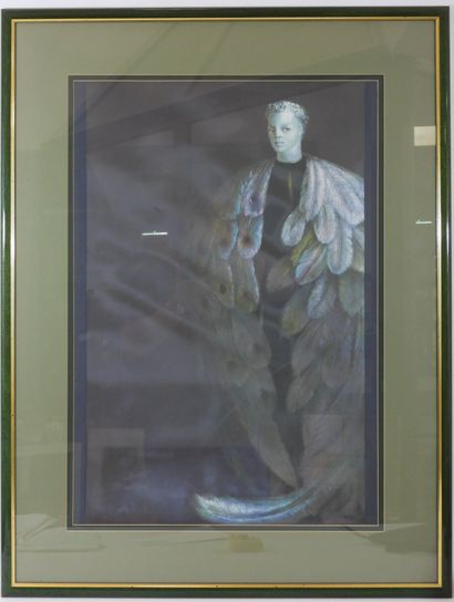 Leonor FINI (1907-1996): Le roi plume. Lithographie....